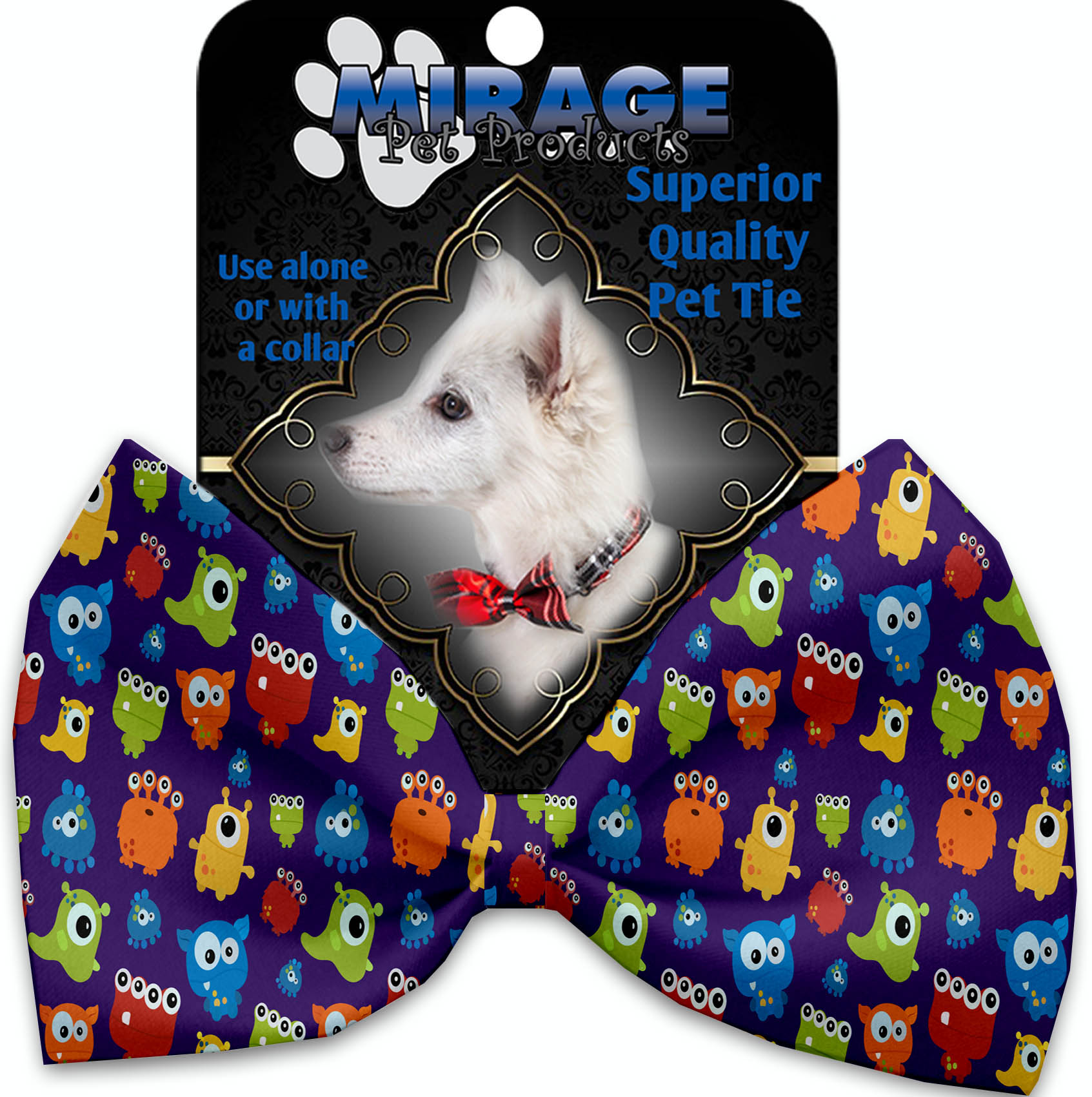 Party Monsters Pet Bow Tie Collar Accessory with Velcro